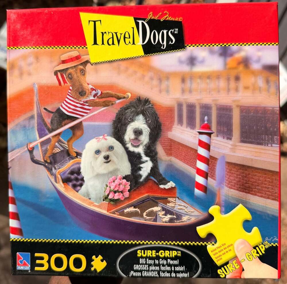 Sure-Lox Travel Dogs That's Amore 300 Piece Jigsaw Puzzle